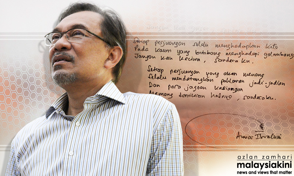 Confirming Letter Anwar Tells Pkr Not To Let Dr M Hijack Agenda