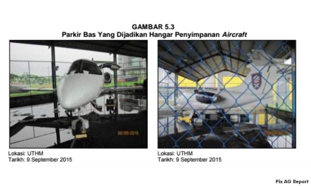 University's plane kept at bus parking lot, audit reveals