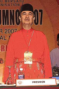 umno 2007 assembly 071107 abdullah badawi