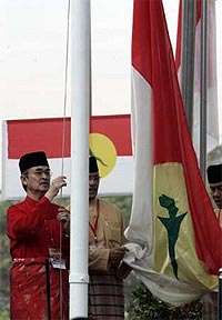 umno 2007 opening day 081107 flag
