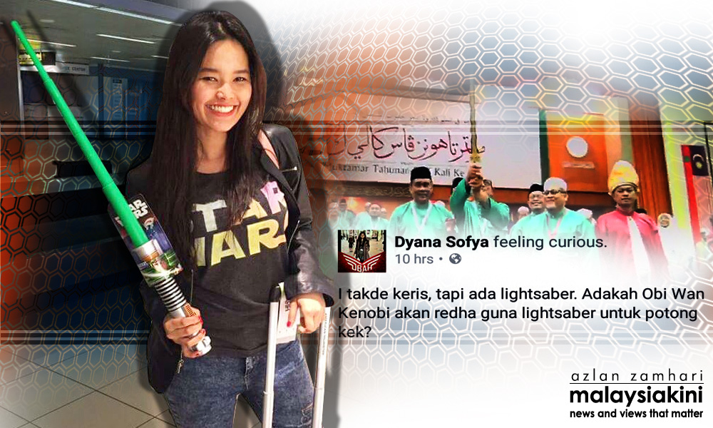 Would Obi Wan cut cake with his lightsaber, asks Dyana