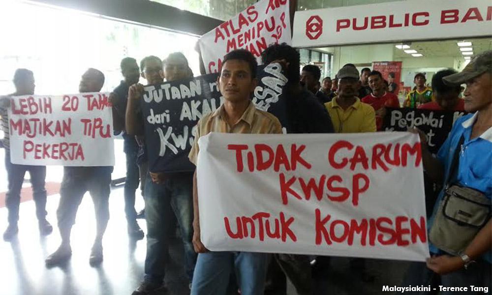 Ice workers swarm EPF over unpaid contributions