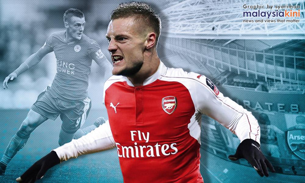 Leicester 'terpukul' jika benar Vardy ke Arsenal