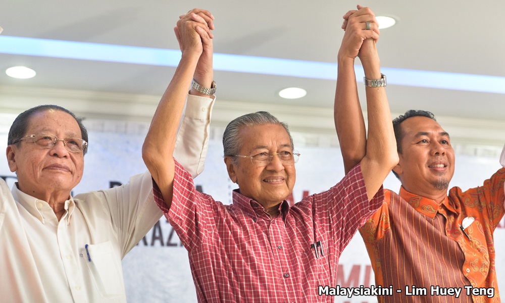 Dr M hits campaign trail, declares support for Harapan candidate
