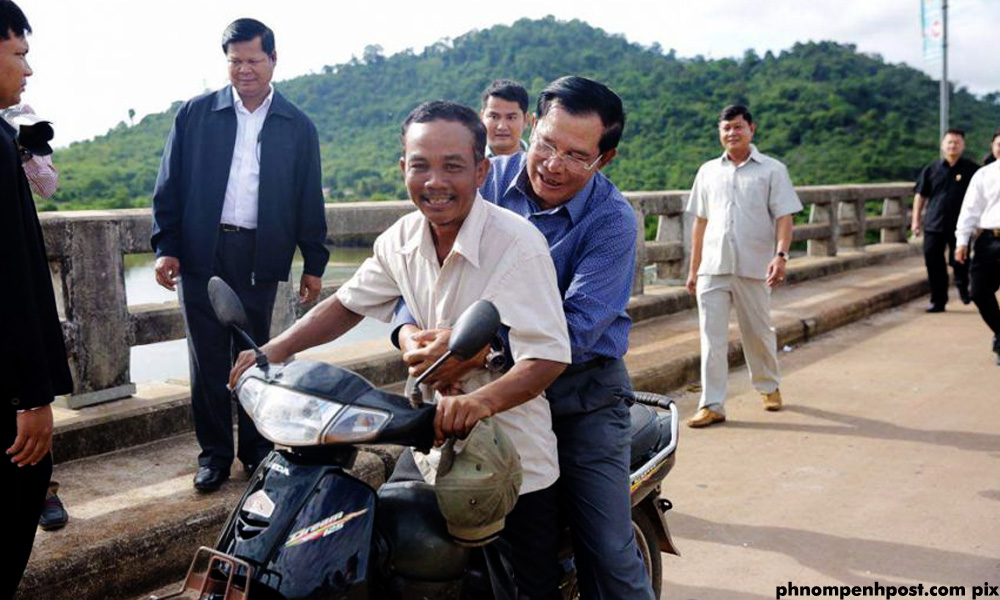 Cambodian PM fined for not wearing helmet