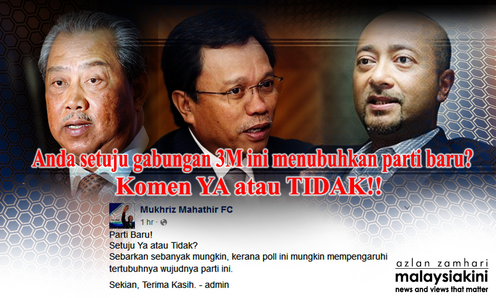 Survey on setting up of new Muhyiddin-Mukhriz party