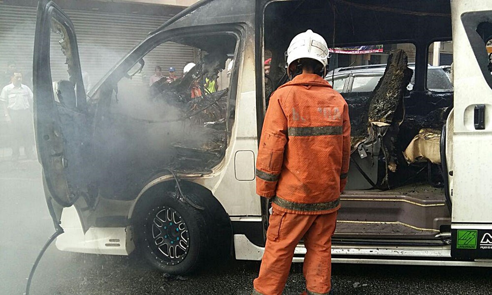 'Van engulfed in flames in KL not caused by explosion'