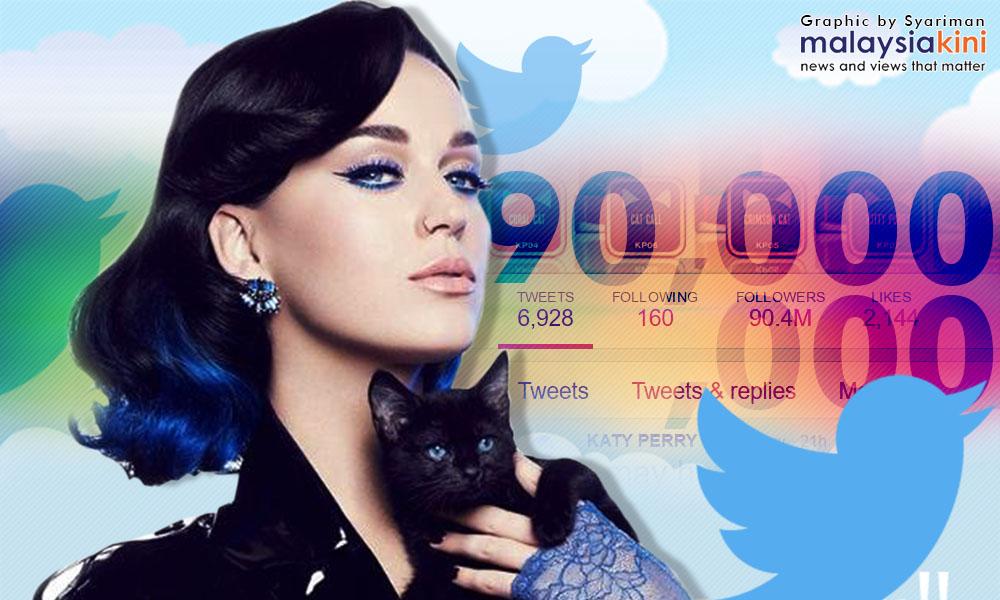 Katy Perry kini ada 90 juta pengikut