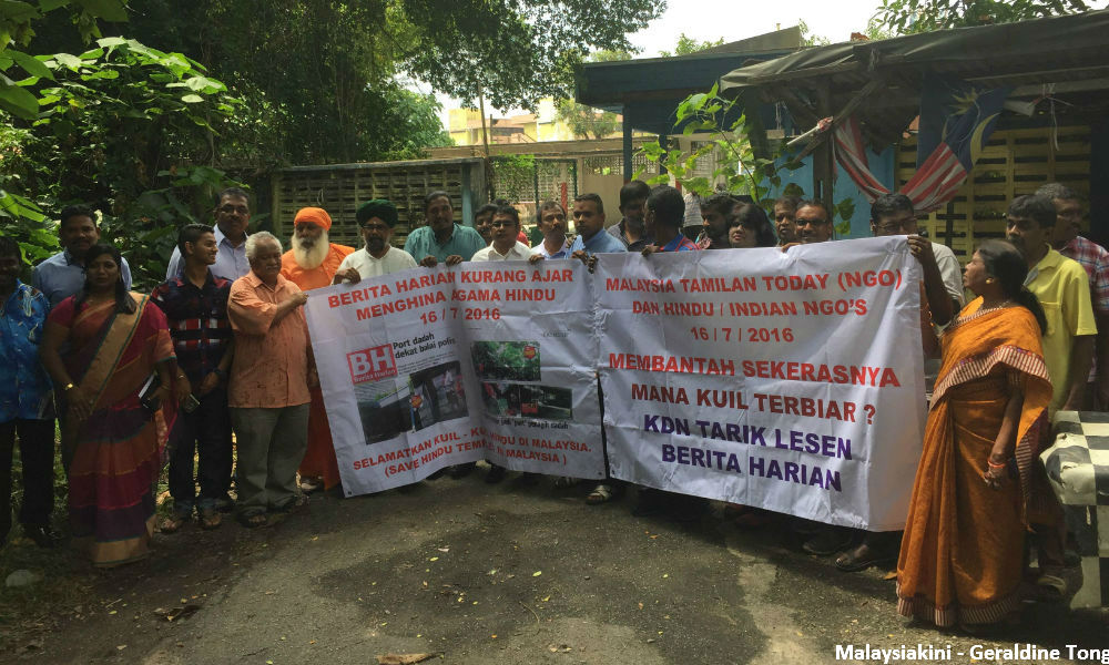 Malay daily slammed for 'drugs sold in abandoned temple' story