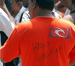 hindraf british petition rally 251107 t-shirt
