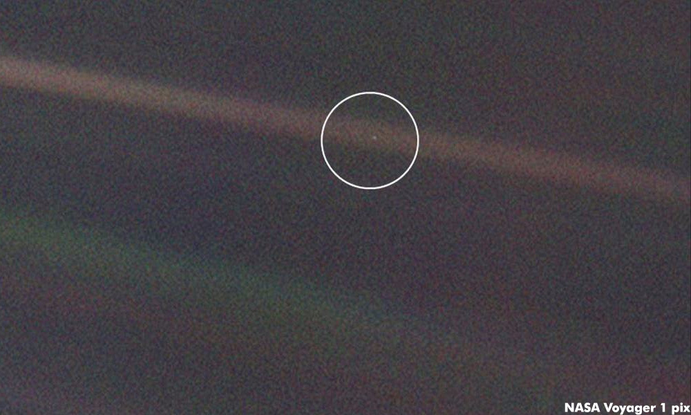 Pale Blue Dot - a message from the cosmos