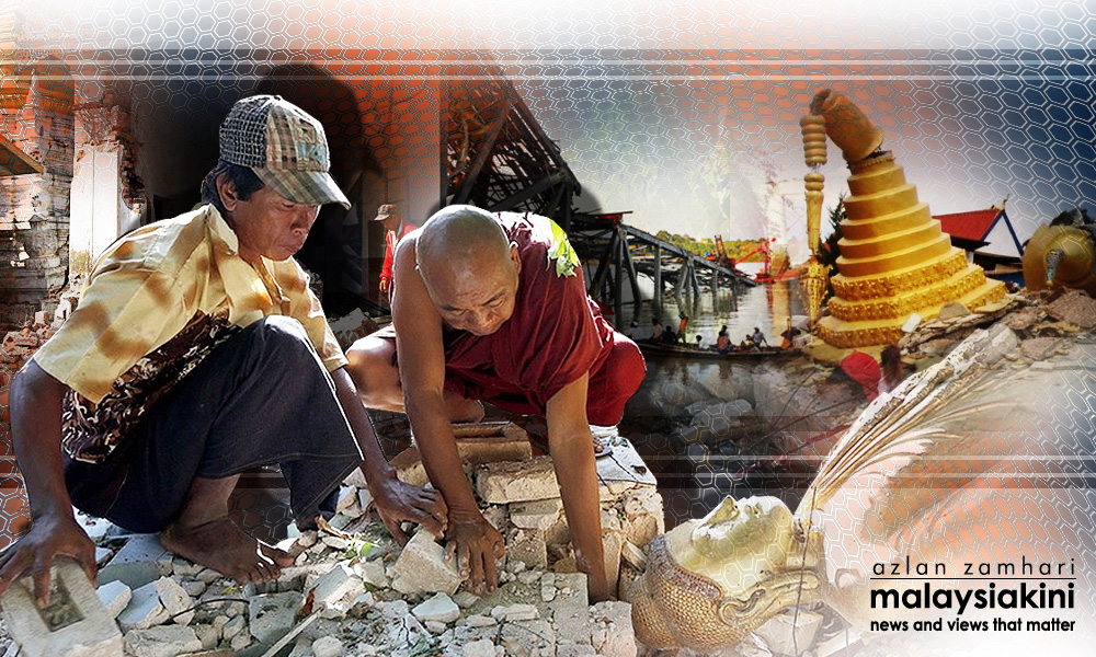 Myanmar quake kills three, damages scores of ancient temples