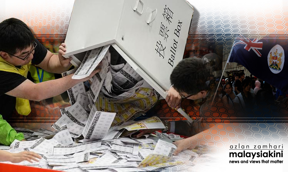 Counting under way after Hong Kong elections