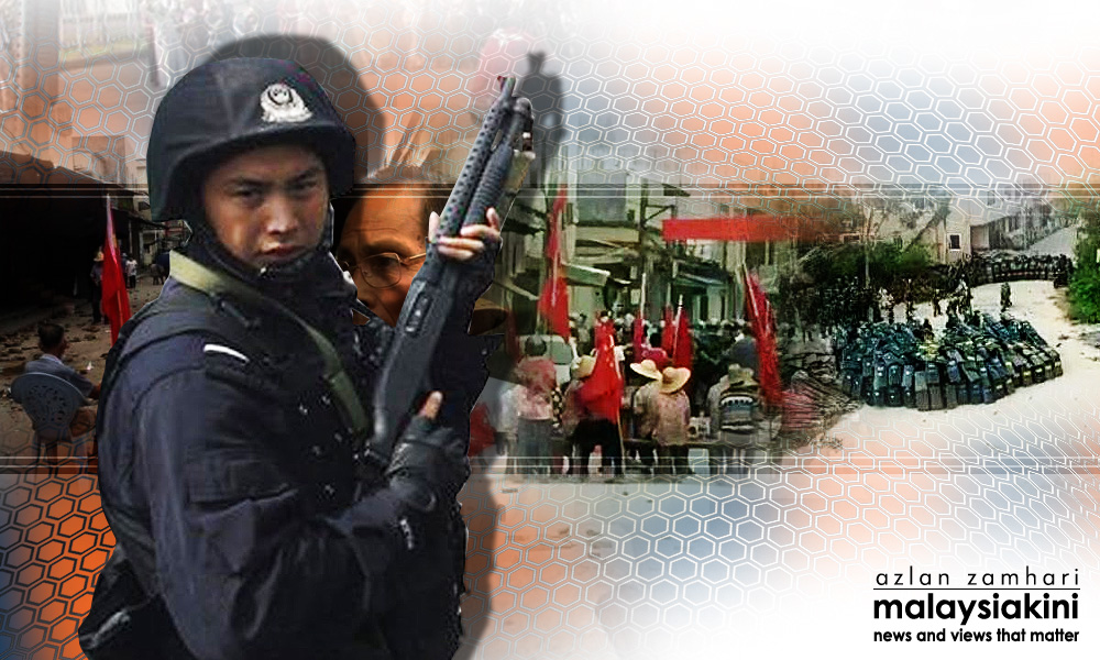 China police fire rubber bullets as ‘democracy’ village erupts