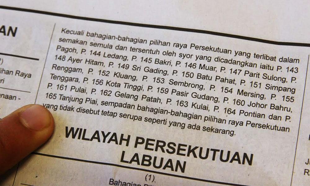 Boundary changes proposed for all KL, T'ganu parliamentary seats