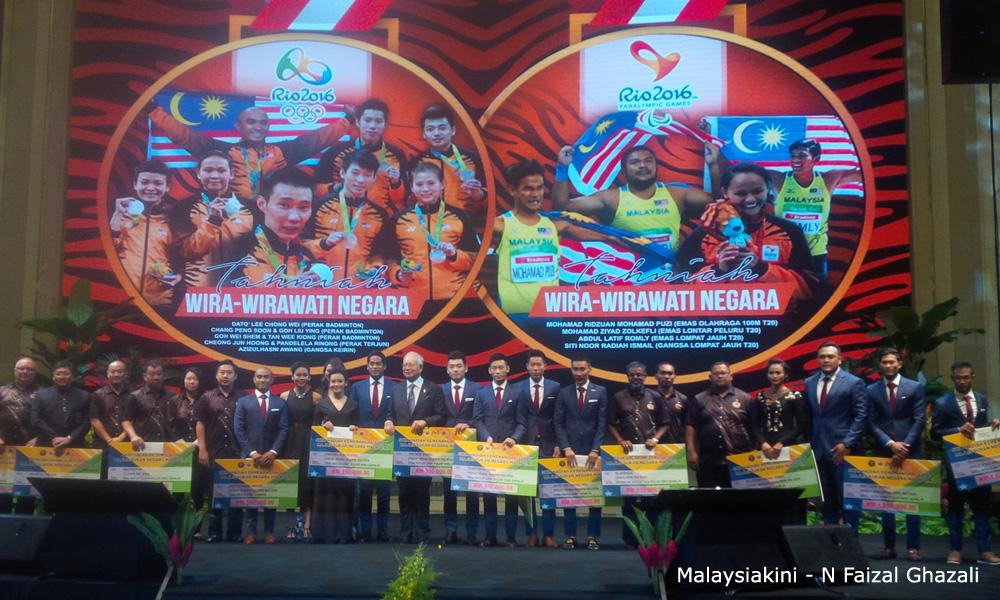 Tiga wira Paralimpik kini 'sah' bergelar jutawan