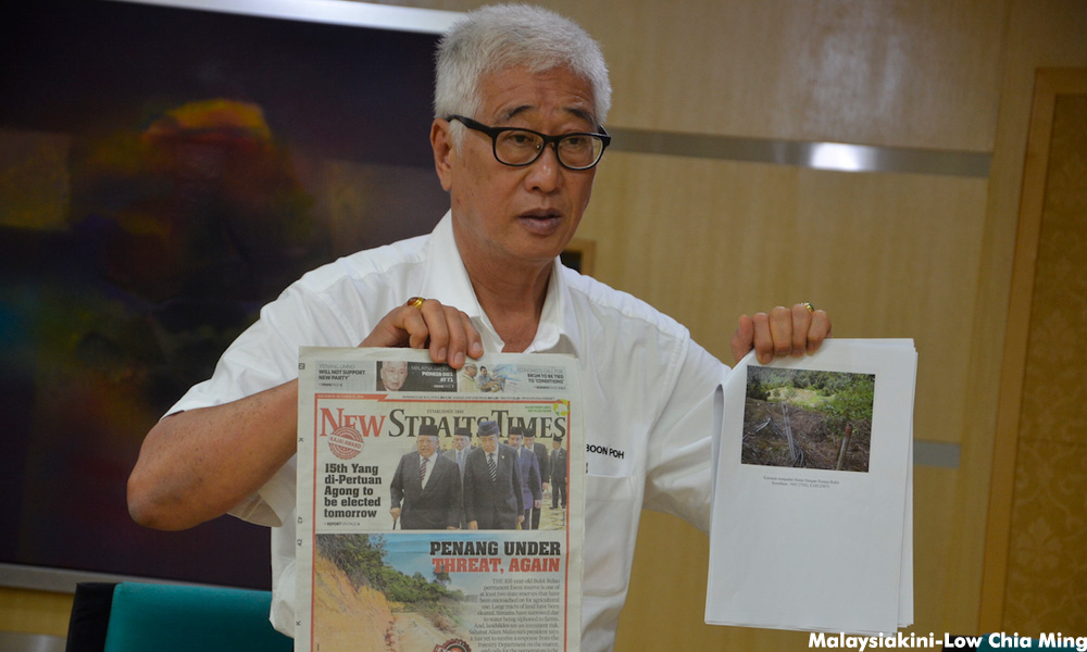No illegal clearing on forest reserves, Penang exco slams report