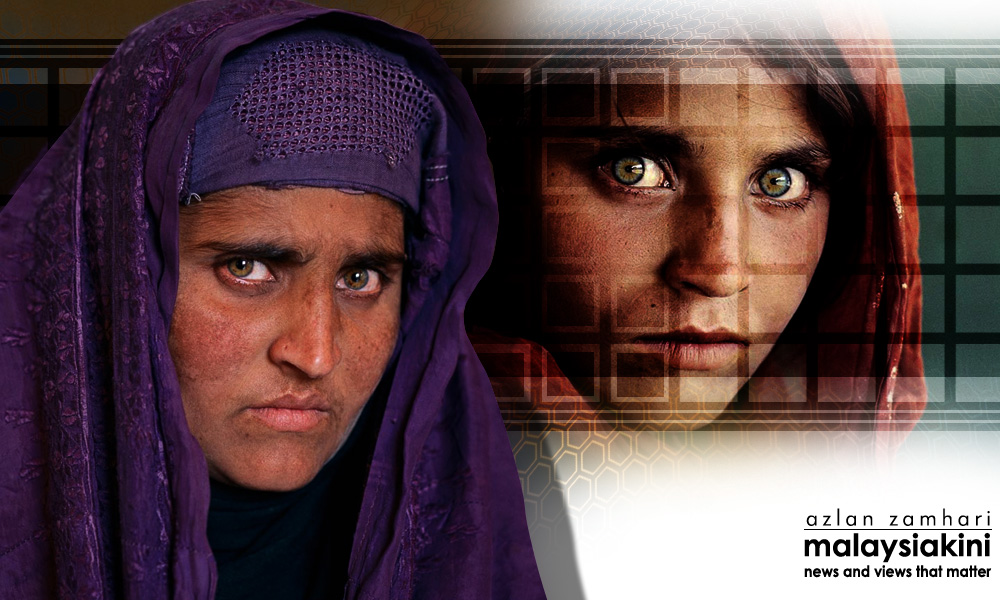 'Gadis Afghan' si mata hijau ditangkap, berdepan dakwaan rasuah