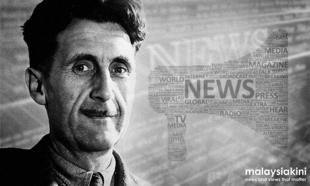 Orwell, kandang Encik Jones dan media