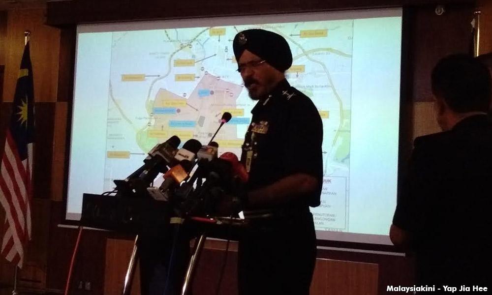 Polis lencongkan lalu lintas di 7 tempat berkumpul BERSIH