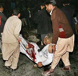 benazir bhutto assinated killed bombed 281207 bodies