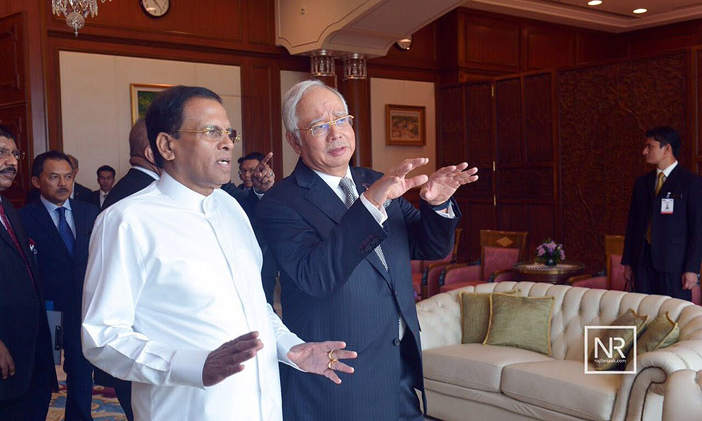 Najib hosts banquet for Sri Lankan president