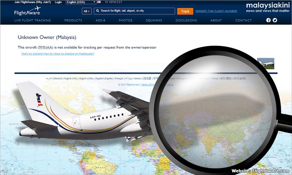 Gov't jets can no longer be tracked after Aussie trip
