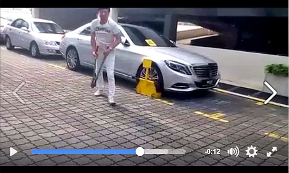 Man beats up security guard for clamping car