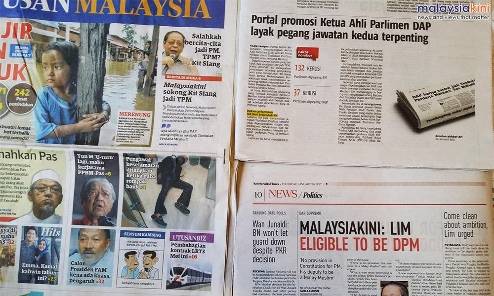 Tiada akhbar Melayu diberi surat tunjuk sebab - TPM
