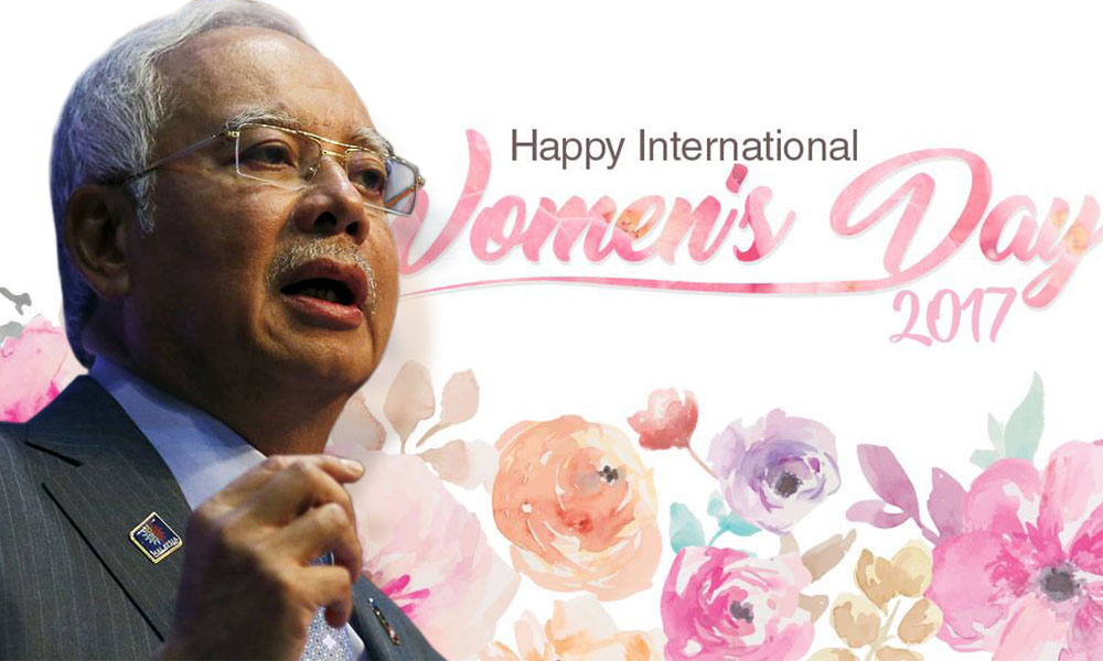 Be bold for change, Najib's message to men on Women's Day