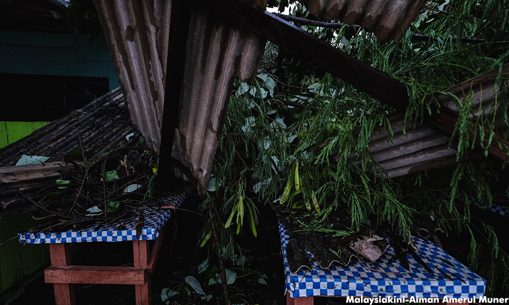 Lebih 100 rumah rosak akibat ribut di Kepala Batas