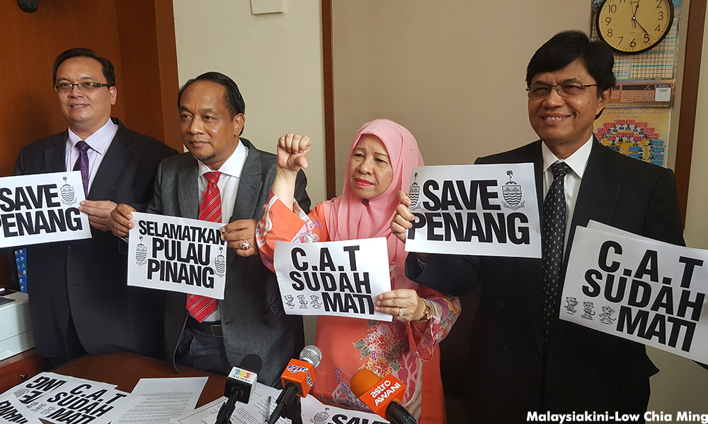 BN mourns for ‘dead CAT’ in Penang