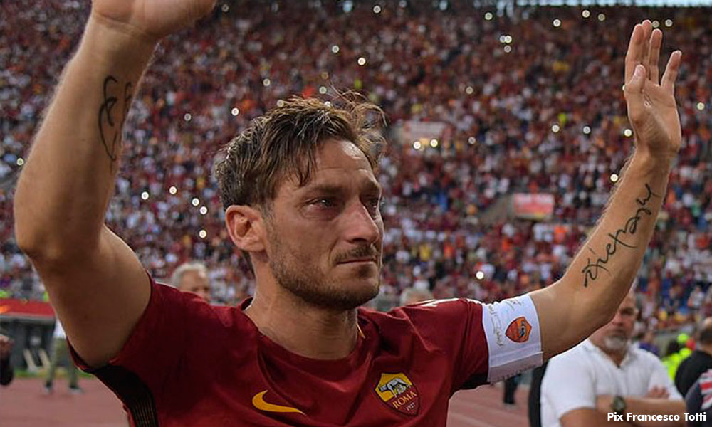 Air mata iringi perpisahan Totti selepas 28 tahun