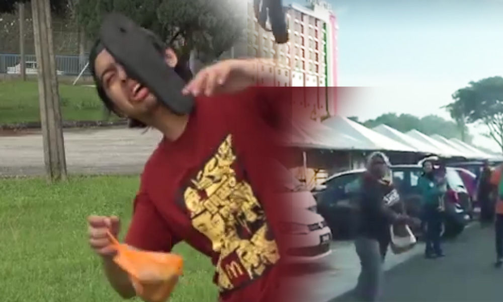 Insiden 'selipar terbang' lahirkan video parodi