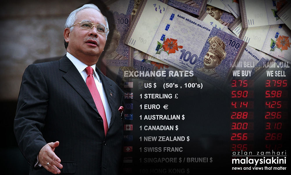 Ini fakta ringgit tercorot sejak Najib jadi PM