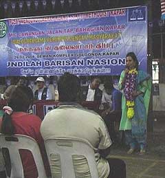 kapar parliamentary seat contest 270208 komala devi
