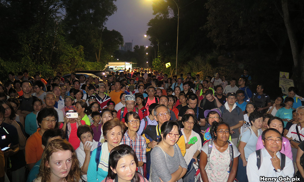 Large turnout at firefly night walk in Bukit Kiara