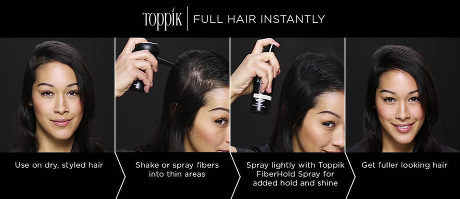 Full head of hair in 30 seconds! Rambut lebat dalam hanya 30 saat! 三十秒快速植发 Toppik  Hair Building Fibers