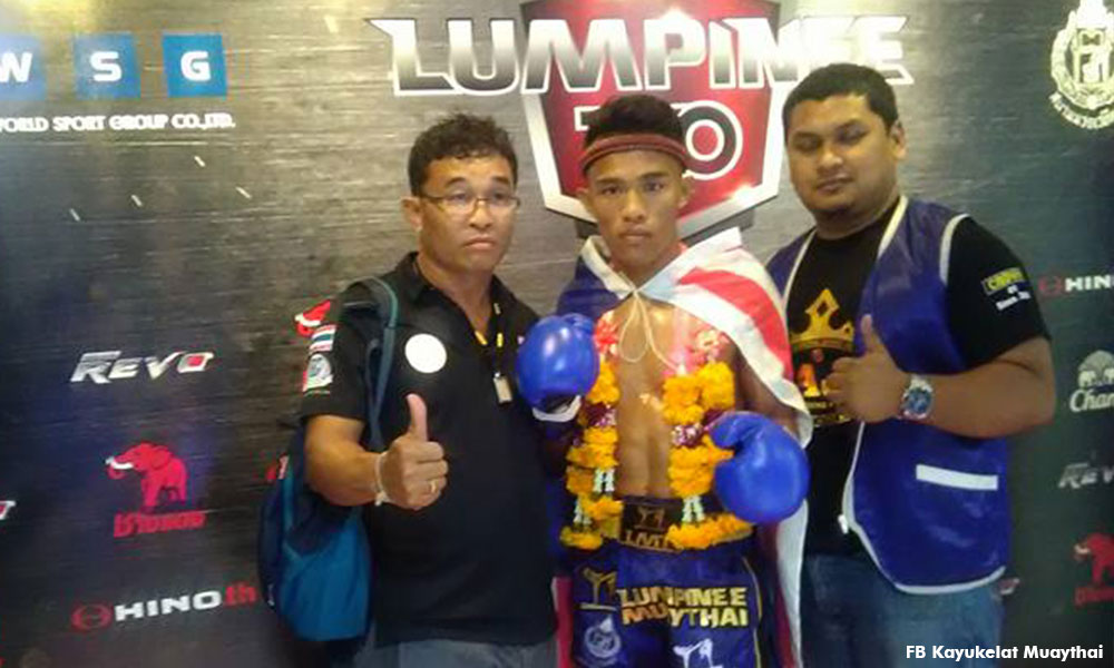 Hazim Basyir cipta sejarah di Stadium Lumpinee