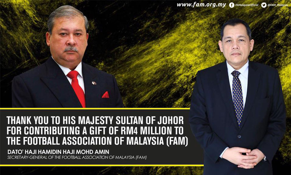 FAM dapat RM4 juta daripada Sultan Johor