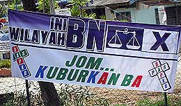 bn poster anti opposition crucifix cross