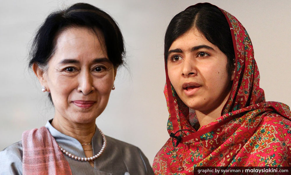 Malala calls on Suu Kyi to condemn Rohingya treatment