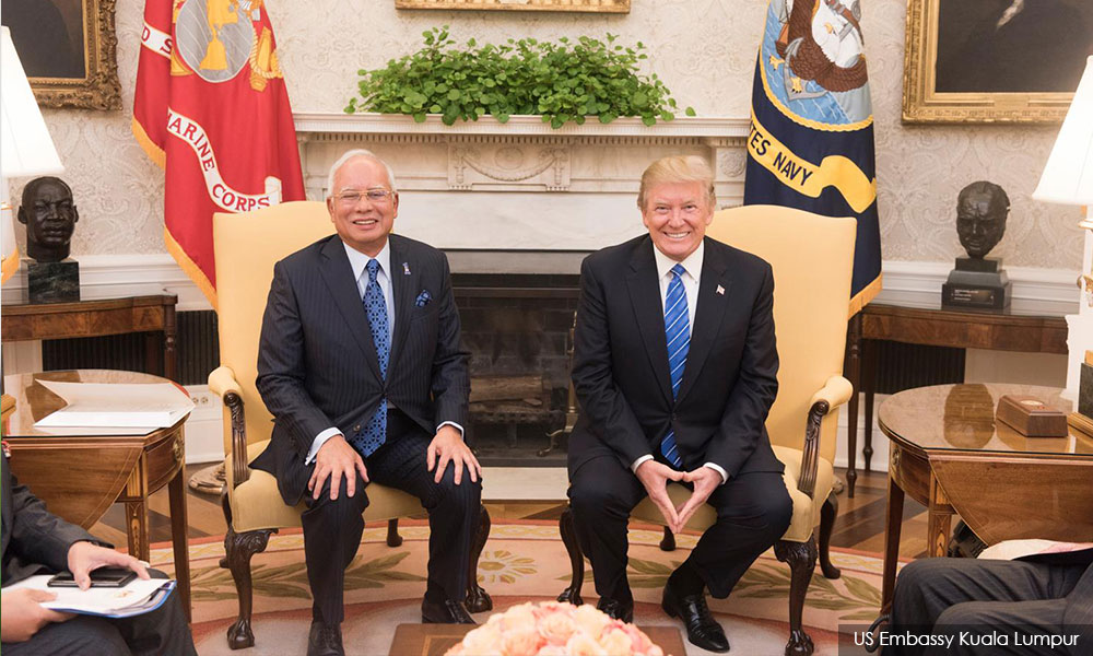 Image result for Najib and Trump in Washington DC