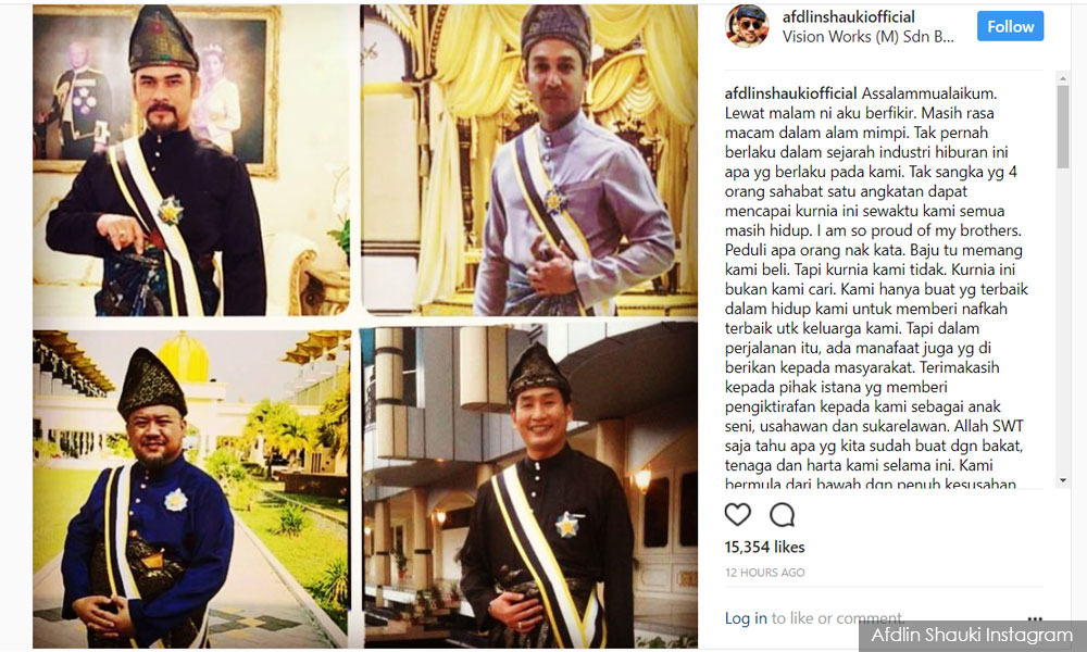 Afdlin: Kami cuma beli baju, bukan pingat