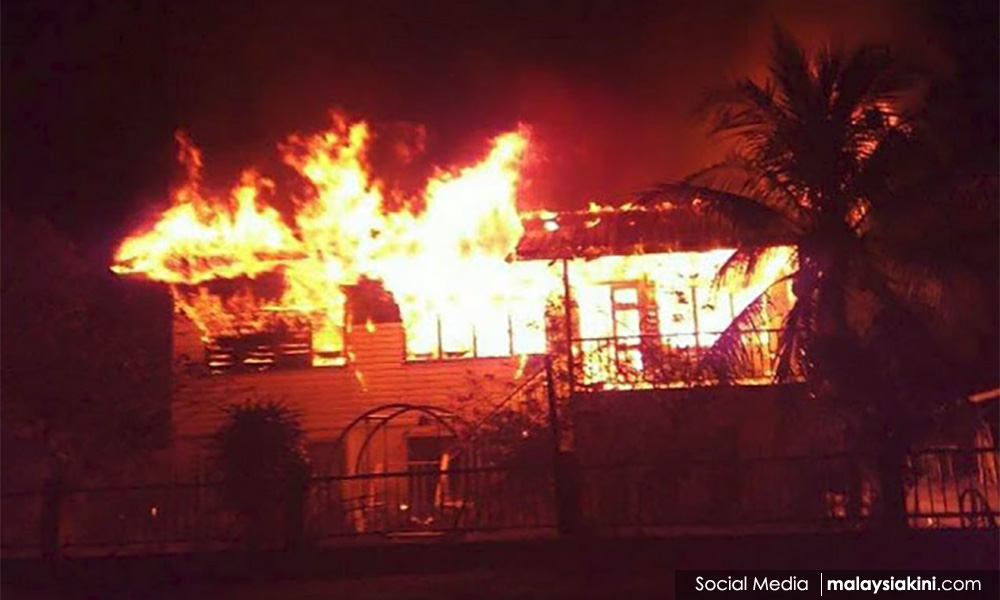 Rumah pesuruhjaya PAS Sarawak terbakar