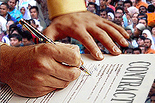 contract and people