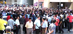 penang komtar umno protest 140308 blockade