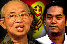tengku razaleigh and khairy jamaluddin and umno
