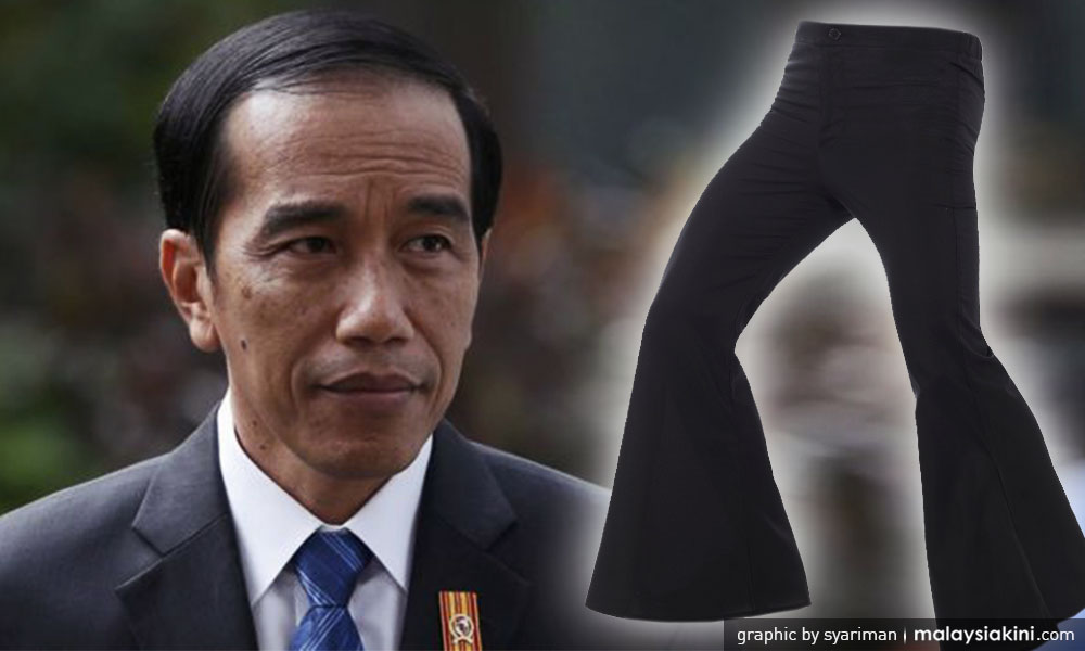 Jokowi pernah berambut panjang, berseluar bell bottom