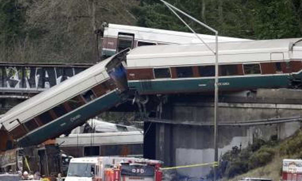 Amtrak train on new route derails in Washington state